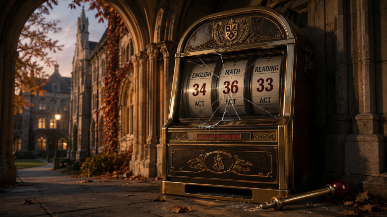 Broken Slot Machine. Swarthmore Ends ACT Superscoring